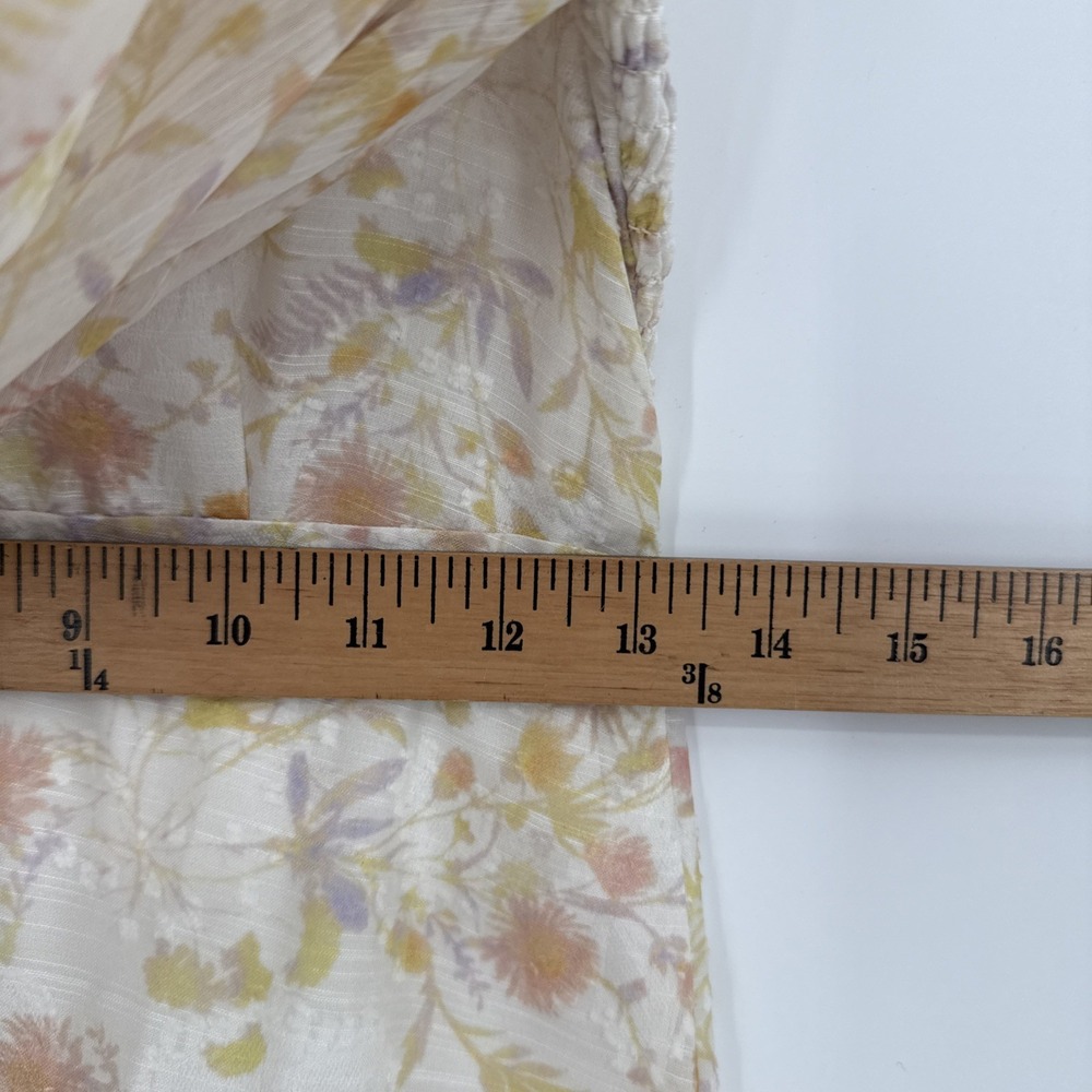 Petite Studio NYC Womens Floral Sheer Sleeve Cottage Dress Size XS Midi NEW - Picture 15 of 16